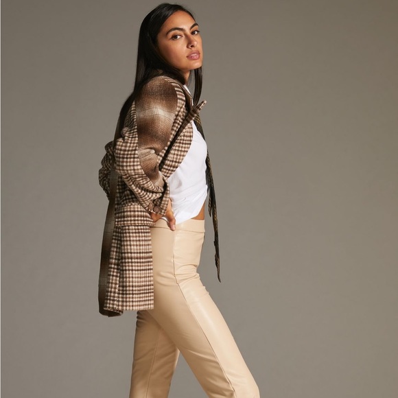 🔥Sale🔥Mixed Print Warm Double-breasted Oversized Blazer - Picture 3 of 11